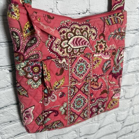 Vera Bradley Call Me Coral Quilted Cotton Crossbody Shoulder Bag Retired - Picture 3 of 10